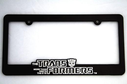 DefenderWorx Black Autobot License Plate Frame